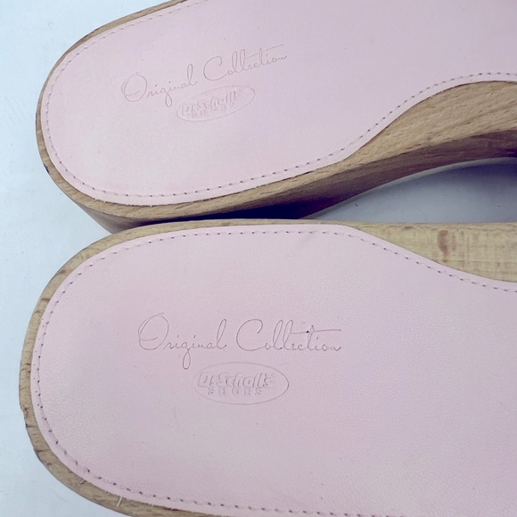 Dr SCHOLL’S ORIGINAL, WOMENS CLOG/SLIDE ON, WOODEN SOLE, SIZE 8, ADJT. TOP STRAP - Picture 8 of 16